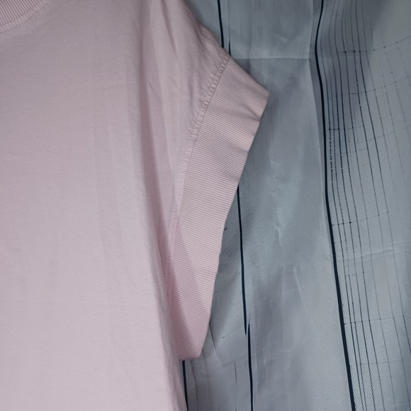 Zara soft pale Pink Boxy Relaxed T-shirt with Short Sleeves - Picture 4 of 12